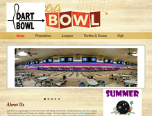 Tablet Screenshot of dartbowl.com